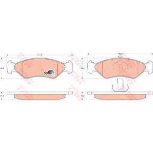 накладки TRW GDB1221 