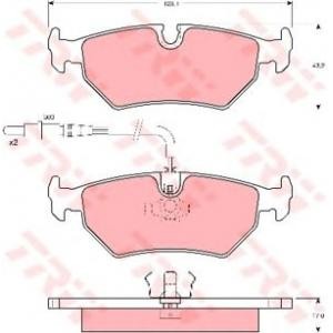 накладки TRW GDB1258