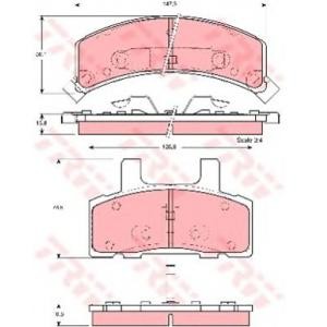 накладки TRW GDB1273
