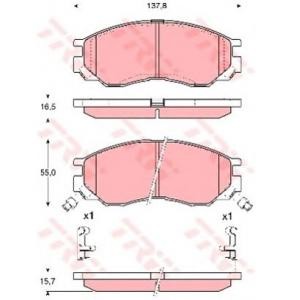 накладки TRW GDB1286