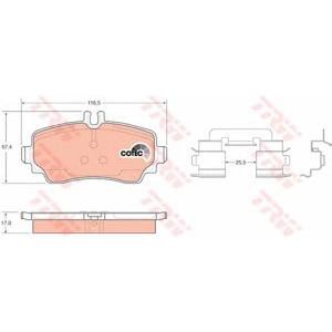 накладки TRW GDB1293