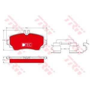 накладки TRW GDB1293DTE 