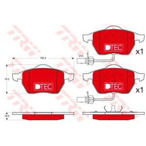 накладки TRW GDB1307DTE 