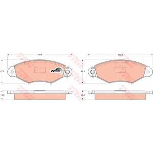 накладки TRW GDB1321