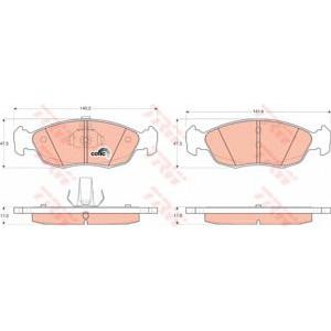 накладки TRW GDB1322