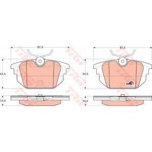 накладки TRW GDB1333