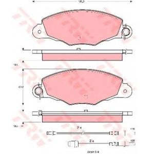 накладки TRW GDB1336
