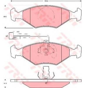 накладки TRW GDB1340 