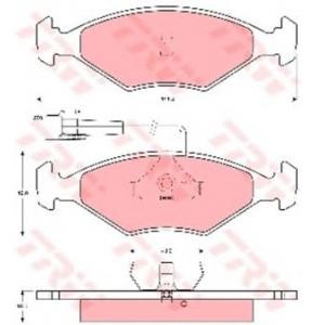 накладки TRW GDB1347 