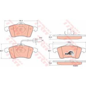 накладки TRW GDB1391