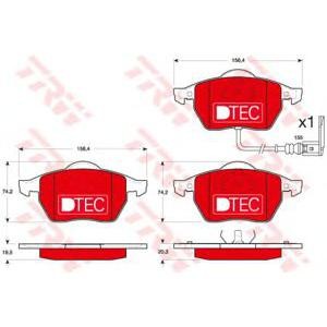 накладки TRW GDB1403DTE 