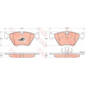накладки TRW GDB1404
