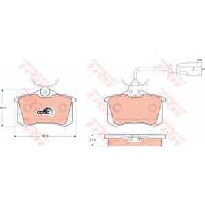 накладки TRW GDB1415