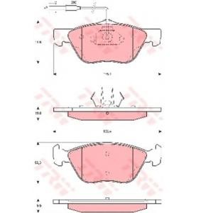 накладки TRW GDB1427