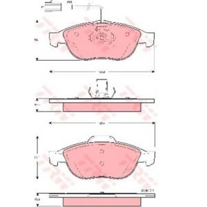 накладки TRW GDB1441