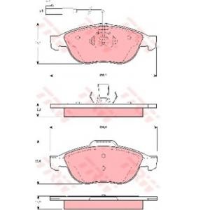 накладки TRW GDB1444