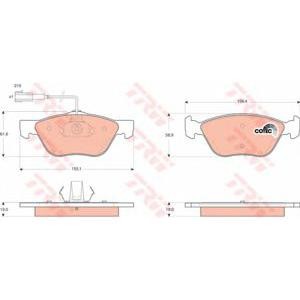 накладки TRW GDB1445