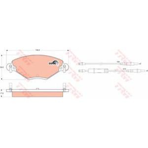 накладки TRW GDB1448
