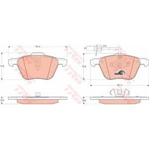 накладки TRW GDB1460