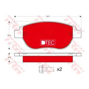 накладки TRW GDB1464DTE 