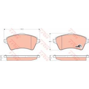 накладки TRW GDB1473