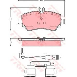 накладки TRW GDB1480