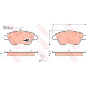 накладки TRW GDB1482