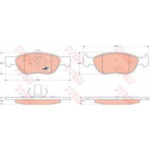 накладки TRW GDB1487