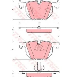 накладки TRW GDB1499