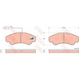 накладки TRW GDB1518