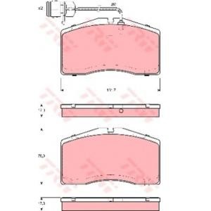накладки TRW GDB1523