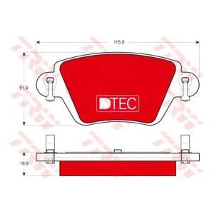 накладки TRW GDB1525DTE 