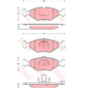 накладки TRW GDB1533