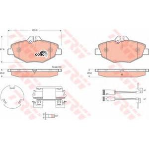 накладки TRW GDB1542