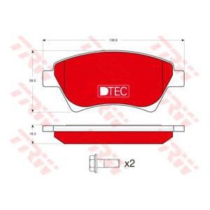 накладки TRW GDB1552DTE 