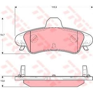 накладки TRW GDB1580