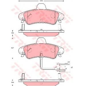накладки TRW GDB1581