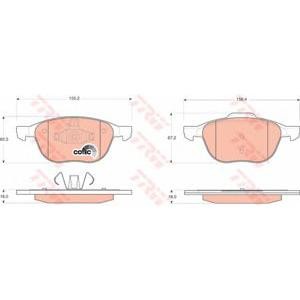 накладки TRW GDB1583
