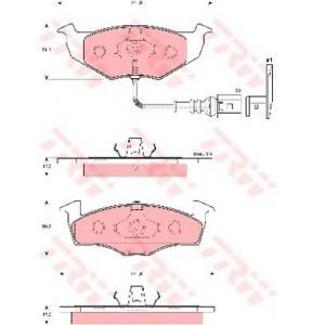 накладки TRW GDB1586