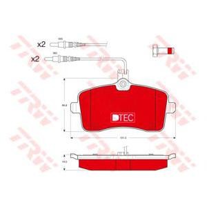 накладки TRW GDB1594DTE 