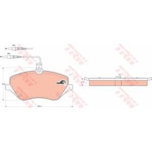 накладки TRW GDB1595