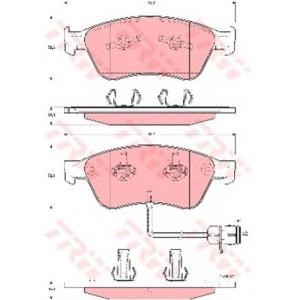 накладки TRW GDB1598 