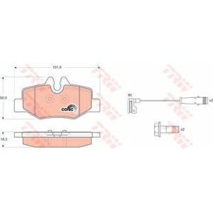 накладки TRW GDB1601