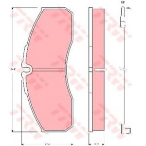 накладки TRW GDB1610