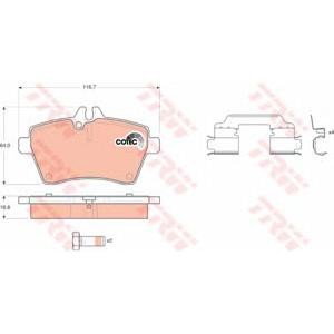 накладки TRW GDB1630
