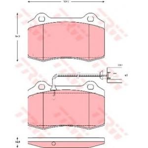 накладки TRW GDB1644