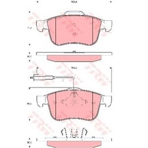 накладки TRW GDB1647