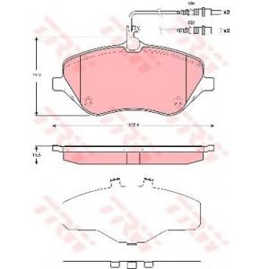 накладки TRW GDB1663