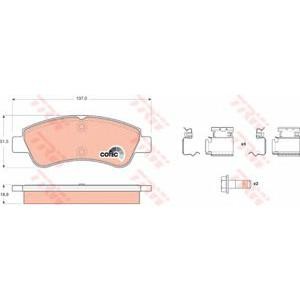 накладки TRW GDB1677