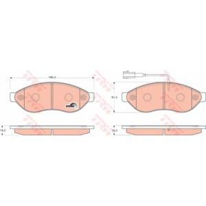 накладки TRW GDB1681